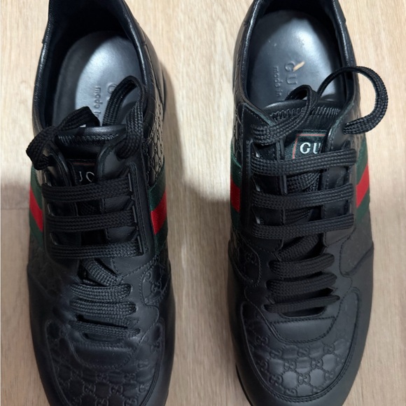Gucci Black and Green Men's Sneakers